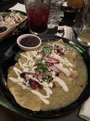 Enchiladas  at Umami in Mexico City