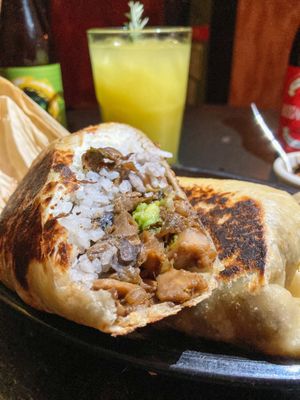 Burrito setarnitas at Umami in Mexico City