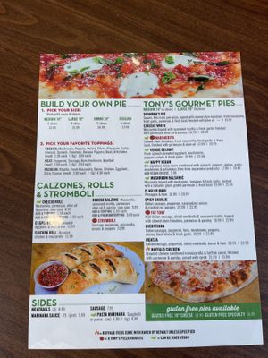   at Tony's Pizza in Flagler Beach