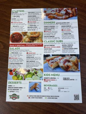   at Tony's Pizza in Flagler Beach