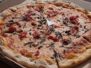 Margherita #Veganuary at Tony's Pizza in Flagler Beach