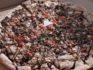 Mushroom Balsamic  #Veganuary at Tony's Pizza in Flagler Beach