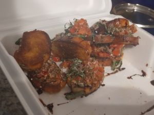 Bruschetta  #Veganuary at Tony's Pizza in Flagler Beach