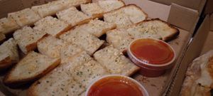 Garlic bread at Tony's Pizza in Flagler Beach