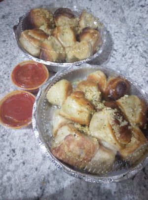 Double order of garlic knots at Tony's Pizza in Flagler Beach