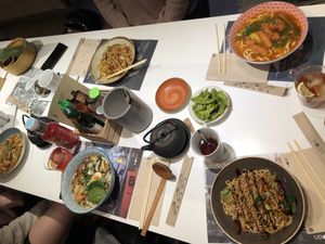 perfect to go for asian vegan and non-vegan food, was really delicious!  at UDON - Born in Barcelona