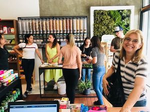 Alegria na nossa loja at Empório leve in Sao Paulo