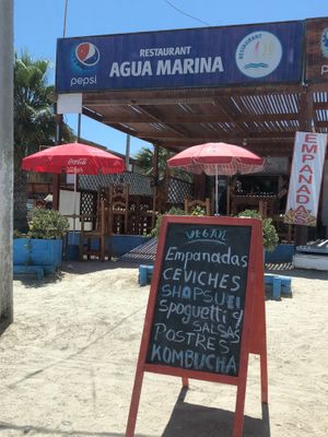 Opciones veganas at Agua Marina in Tongoy