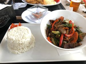 Seitán Mongoliano at Agua Marina in Tongoy