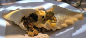 Empanada de pino de soya at Agua Marina in Tongoy