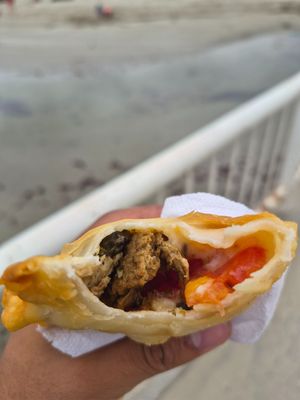 Empanda de seitan napolita
Neapolitan seitan empanada at Agua Marina in Tongoy