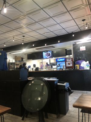 Ordering at the kiosk   at Yum Village in Detroit