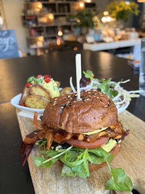 Pulled Mushroom burger!!! The best!!!  at Dolcinella in Essen