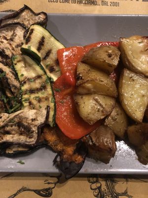 Baked vegetables   at Birrificio Torino in Turin