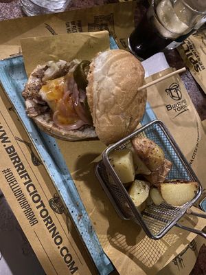 Veg pulled pork   at Birrificio Torino in Turin