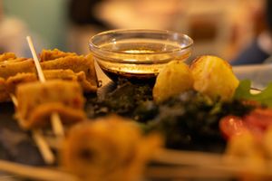 typical korean dish at Mareando la Huerta in Alicante