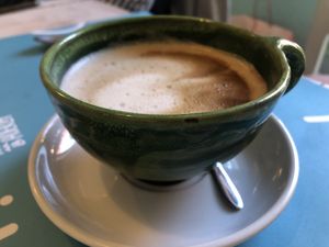 Oat milk latte   at Mareando la Huerta in Alicante