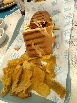 Cuban ciabatta sandwich at Mareando la Huerta in Alicante