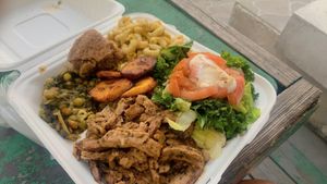 jerk chickn  at Rasta in Nassau
