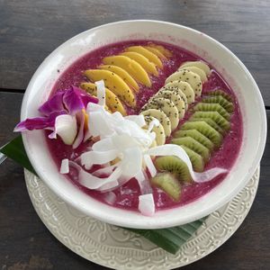 Smoothie bowl (breakfast menu)  at Jungle Club in Koh Samui
