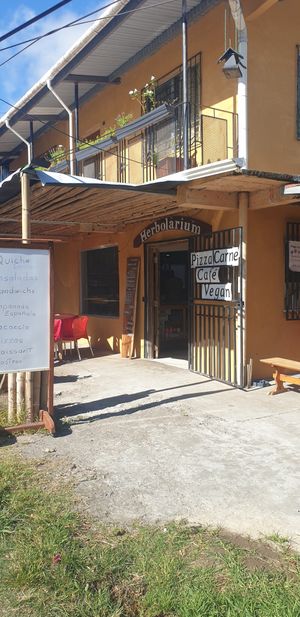 Front of restaurant at Herbolarium in Santa Fe