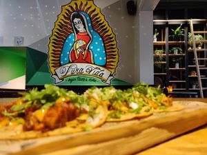 Tacos at Pura Vida Vegan Tacos in Antwerpen