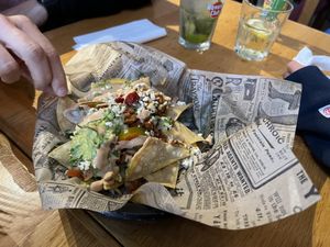 Loaded nachos (starter)  at Pura Vida Vegan Tacos in Antwerpen