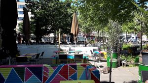 find the dog! at Pura Vida Vegan Tacos in Antwerpen