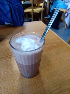 Hot chocolate at Pura Vida Vegan Tacos in Antwerpen
