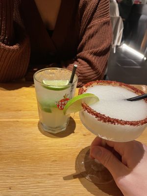 Margarita and Caipirinha   at Pura Vida Vegan Tacos in Antwerpen