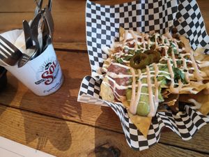Nachos at Pura Vida Vegan Tacos in Antwerpen