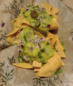 Nachos sharing plate at Pura Vida Vegan Tacos in Antwerpen