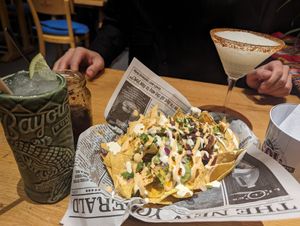 Loaded nachos at Pura Vida Vegan Tacos in Antwerpen