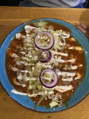 Enchiladas  at Pura Vida Vegan Tacos in Antwerpen