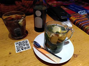 Pura Vida tea (very loaded, too little water) at Pura Vida Vegan Tacos in Antwerpen