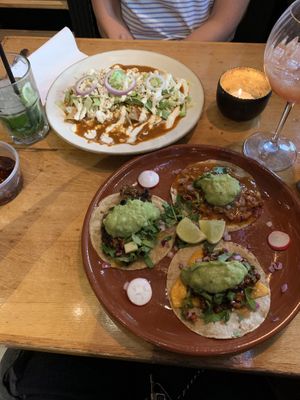 Tacos and enchiladas    at Pura Vida Vegan Tacos in Antwerpen