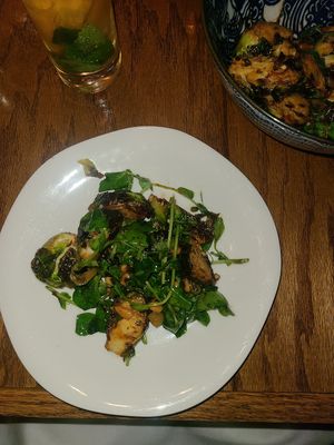 Fried Brussel Sprouts (without parmesan) at Community Tavern in Chicago