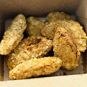 Crispy chickun nuggets✨delicious   at The Vegan Joint in Woodland Hills