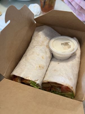 Vegan Chicken Wrap  at The Vegan Joint in Woodland Hills