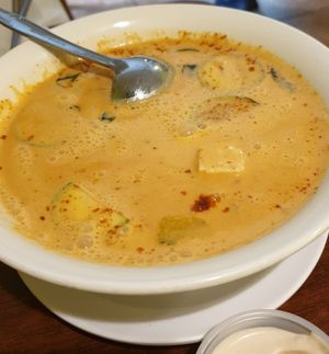 pumpkin curry ... pass at The Vegan Joint in Woodland Hills