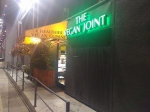 outside on a Friday night at The Vegan Joint in Woodland Hills