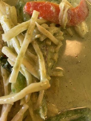 Close Up of Green Curry 🤣  at The Vegan Joint in Woodland Hills