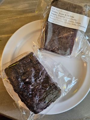 Black bean brownies!!! at The Vegan Joint in Woodland Hills