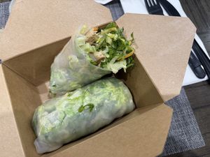 Spring roll  at The Vegan Joint in Woodland Hills