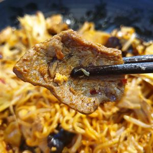 vegan meat at a mala place at Hotang Maratang in Seoul