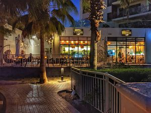 View of the terrace at Planet Terra in Dubai
