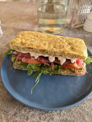 Bacon sandwich #Veganuary at Planet Terra in Dubai