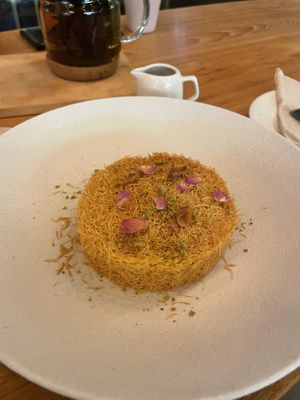 Knafeh sweets   at Planet Terra in Dubai