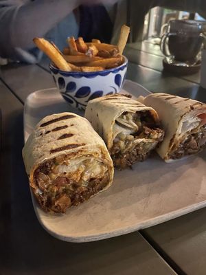 Wrap & fries  at Planet Terra in Dubai