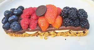 GF berry tostada at Planet Terra in Dubai